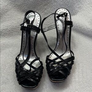 Gianni Bini Black Strappy Heels
